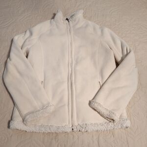 GreenTea White Teddy Jacket Cozy Casual Wear